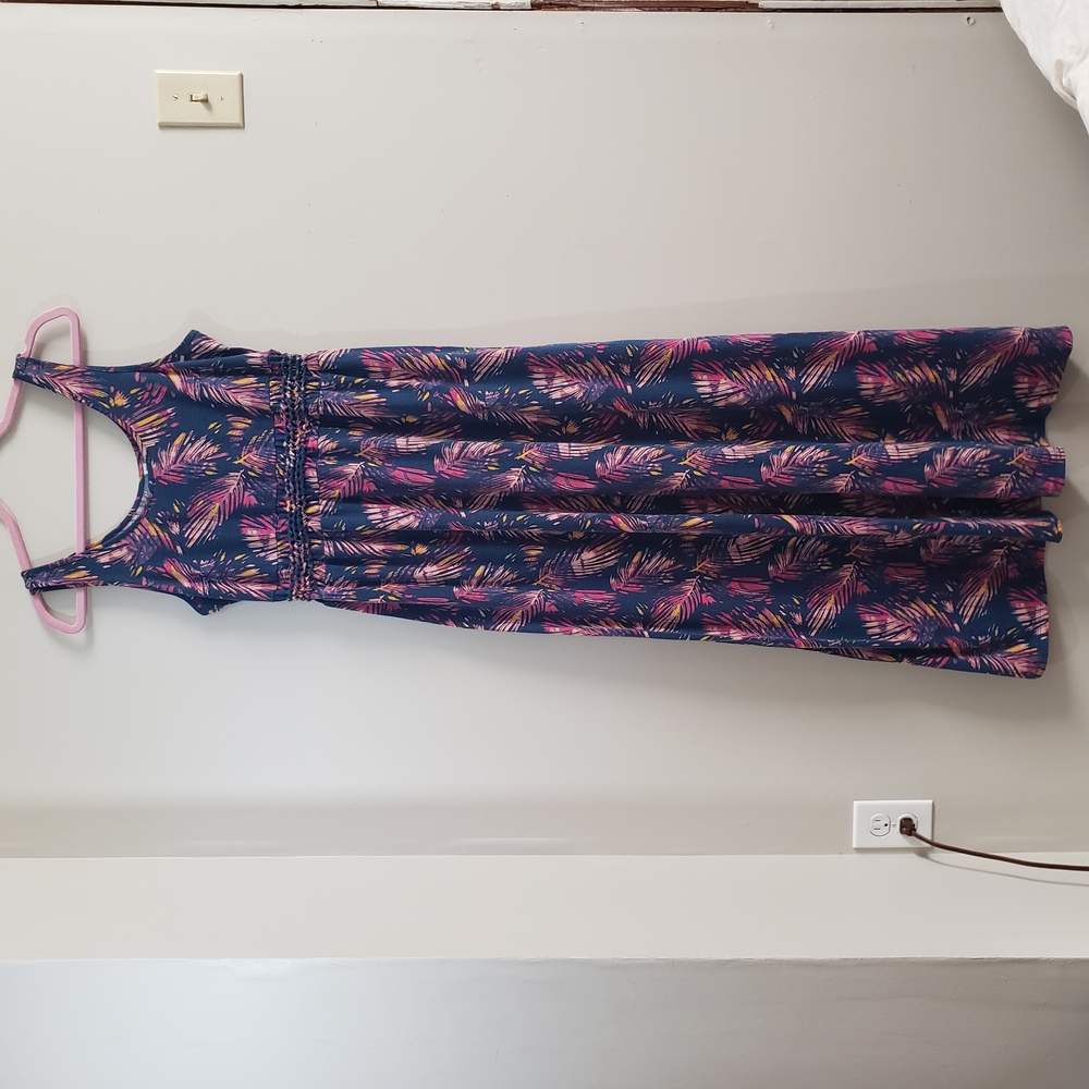 Mudd Laddar Braid Cutout Floral Maxi Dress Size 14 - Picture 6 of 13